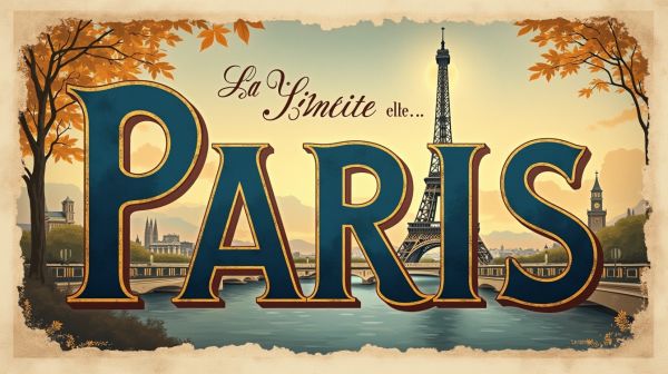 Affiche de la ville de paris : explorez notre collection unique